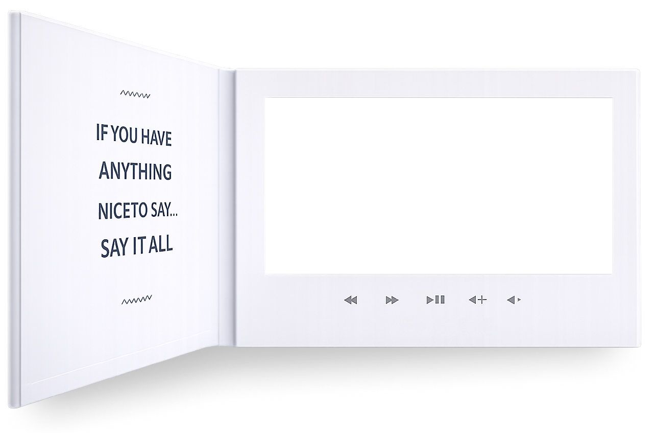 Tribute video book - a meaningful keepsake you can hold and watch